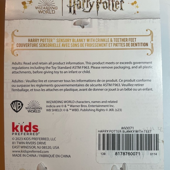 Harry Potter baby set NEW wrist rattlers, mirror toy, sensory blanket/teether - Picture 5 of 9